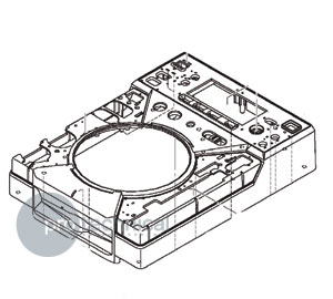 Pioneer CDJ 400 Main Top Case